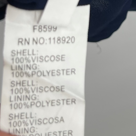 FRNCH Dress Striped Shift Dress Navy Cap Short Sleeves Size Medium - Picture 4 of 7